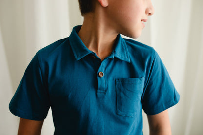Timeless Teal ~ Boy’s Perseverance Polo