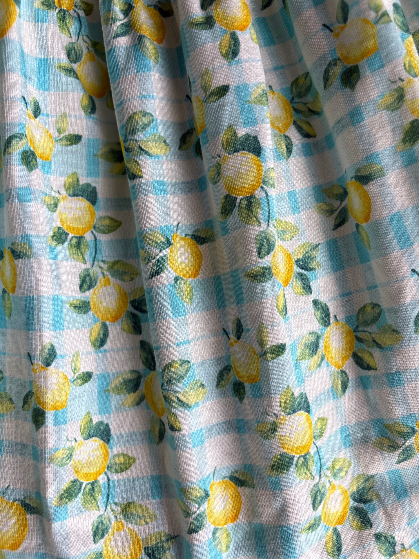 Little Lemon Gingham ~ Mini Keepsake Dress