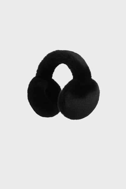Faux-Fur Earmuffs in Black
