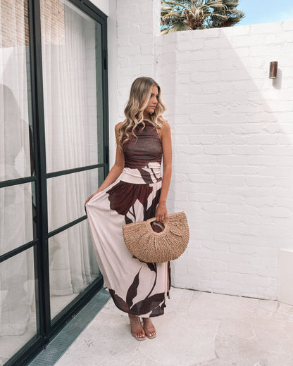 Balayage Dress - Cream Floral | Women's Floral Maxi Dress