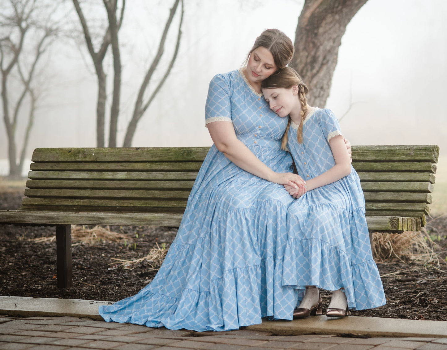 Tranquil Trellis ~ Mini Keepsake Dress
