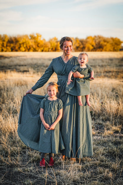 Spruce Gingham ~ Wildwood Maxi