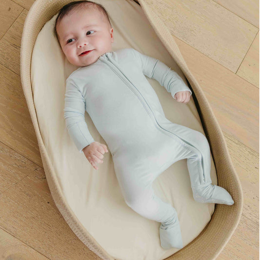 Convertible Zip-Up Footie Pajama - Air