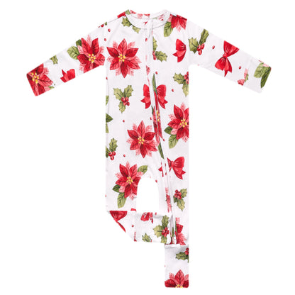 Bamboo Convertible Zip-Up Footie Pajama - Holly Anne