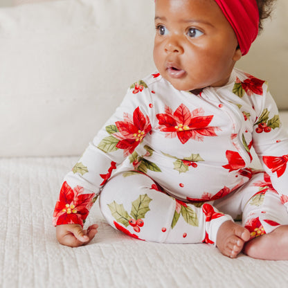 Bamboo Convertible Zip-Up Footie Pajama - Holly Anne