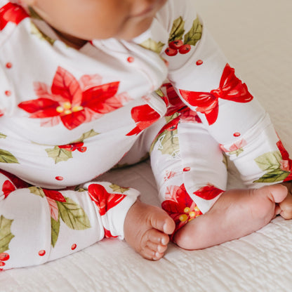 Bamboo Convertible Zip-Up Footie Pajama - Holly Anne