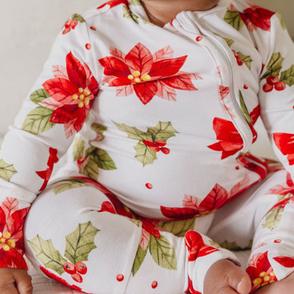 Bamboo Convertible Zip-Up Footie Pajama - Holly Anne