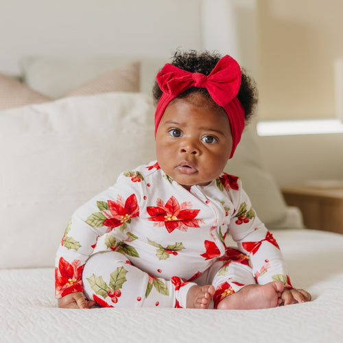 Bamboo Convertible Zip-Up Footie Pajama - Holly Anne