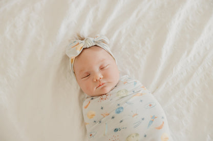 Knit Headband Bow - Cosmos