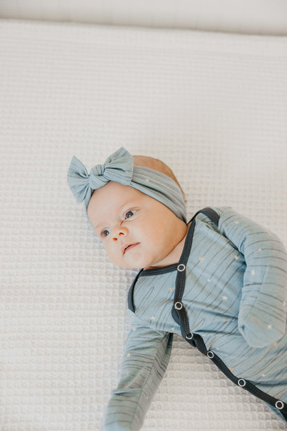 Knit Headband Bow - Starlight