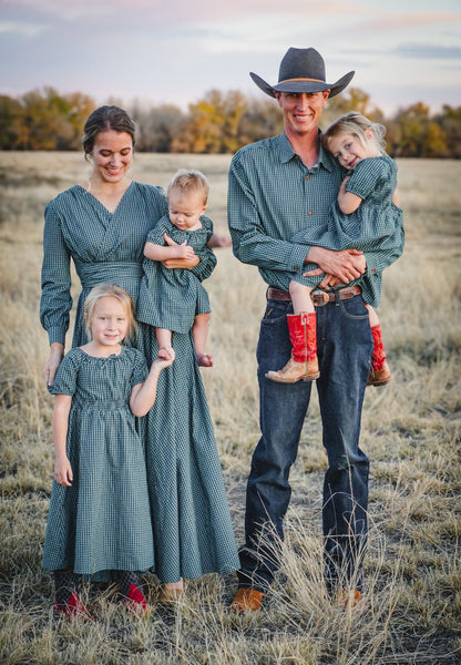 Spruce Gingham ~ Wildwood Maxi