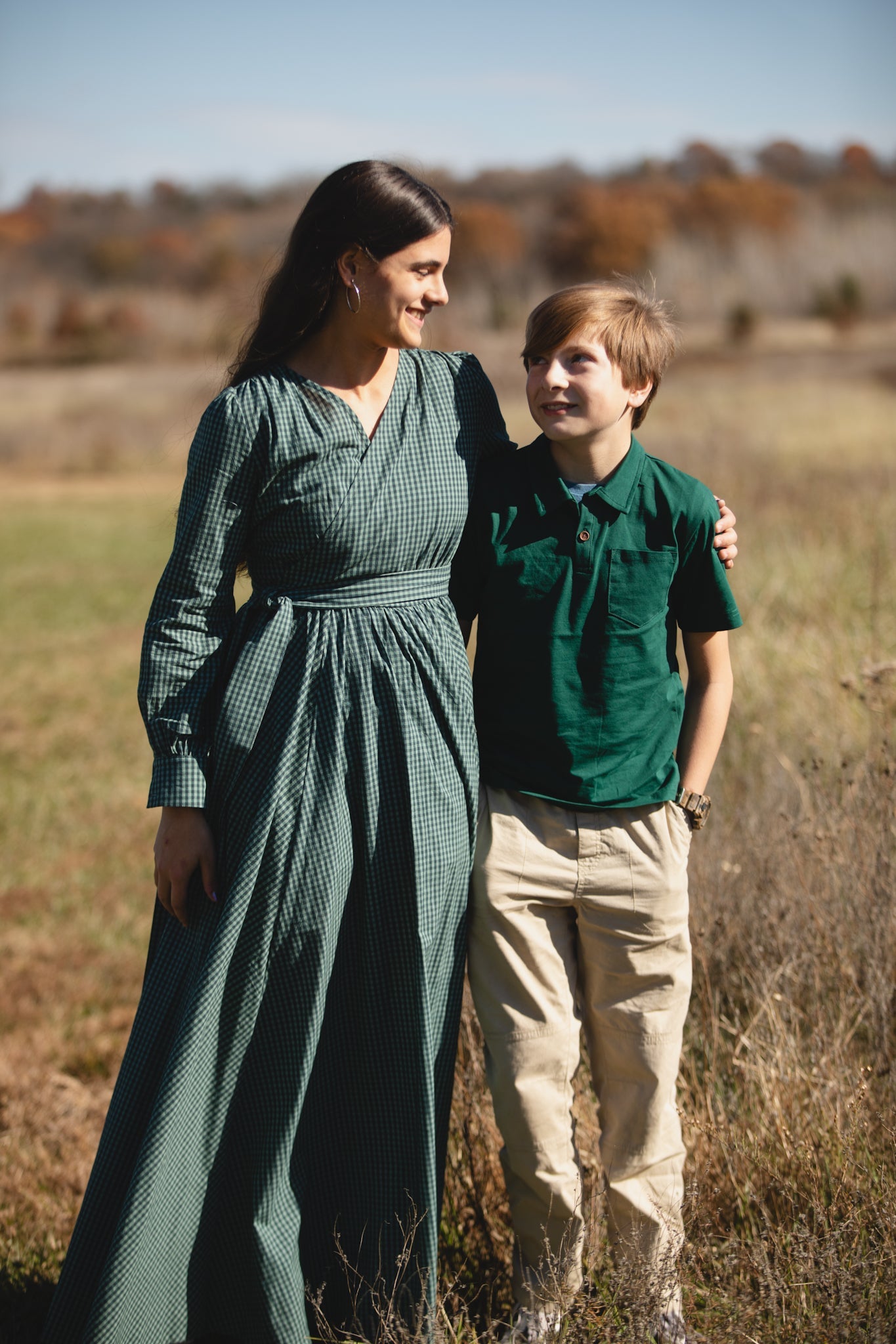 Spruce Gingham ~ Wildwood Maxi