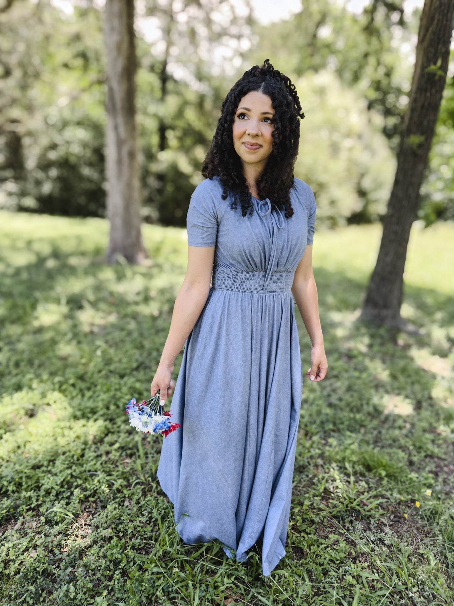 Shenandoah Chambray ~ Folklore Maxi