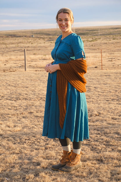Timeless Teal ~ Hearthside Dress