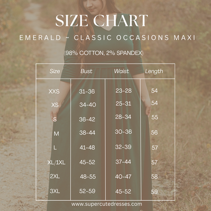 Emerald ~ Classic Occasions Maxi