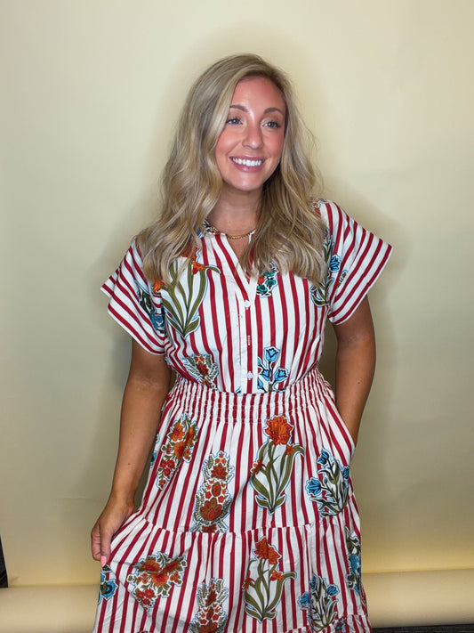 Celeste In Bloom Midi Dress