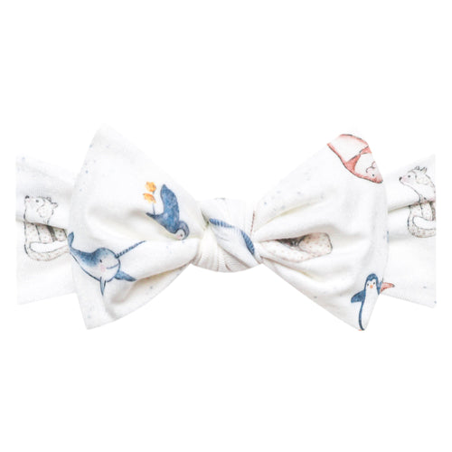 Knit Headband Bow - Arctic Wonder