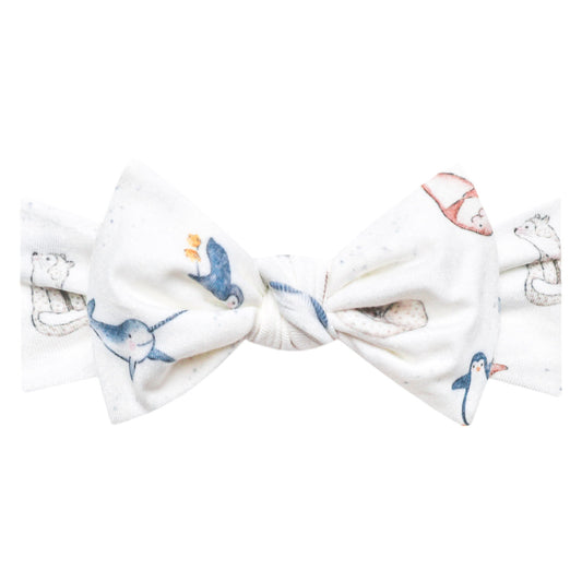 Knit Headband Bow - Arctic Wonder