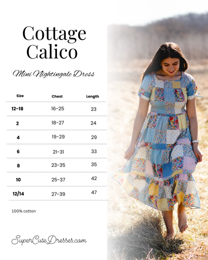 Cottage Calico ~ Mini Nightingale Dress