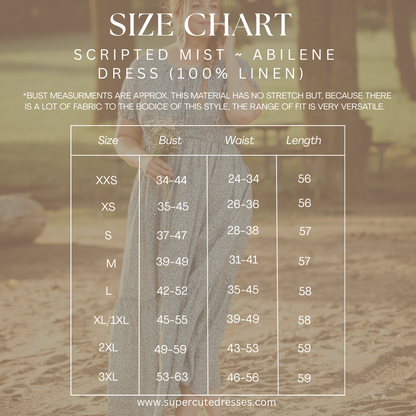 Scripted Mist ~ Abilene Dress