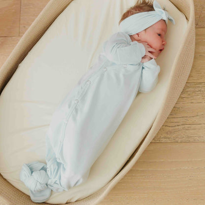 Newborn Knotted Gown - Air