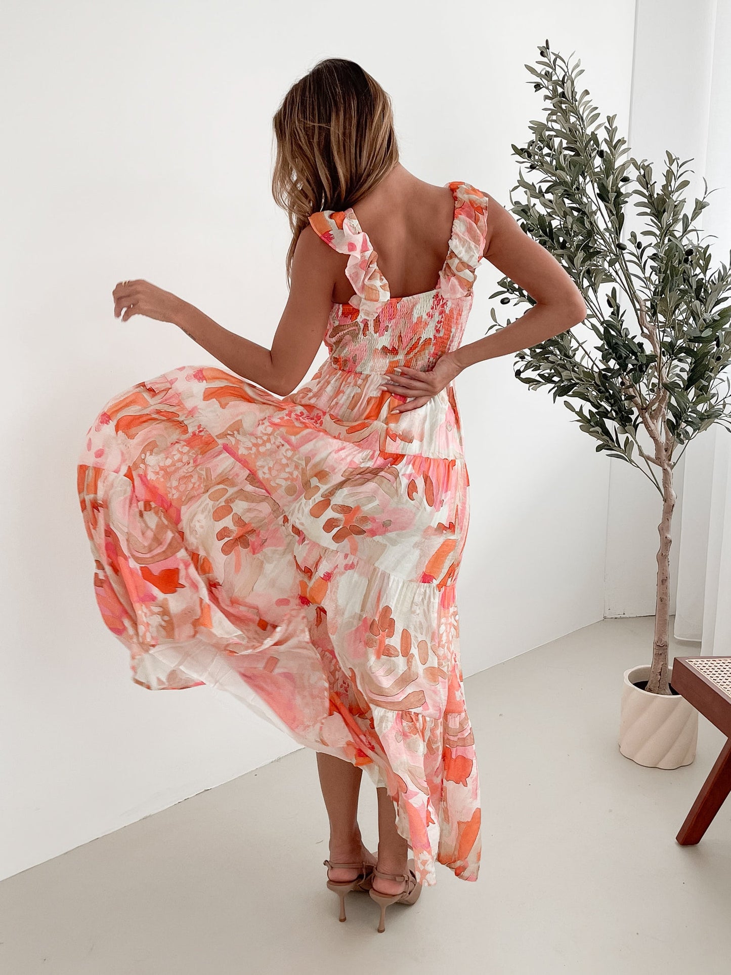 Mariel Pink Floral Dress | Women's Floral Mini Dress