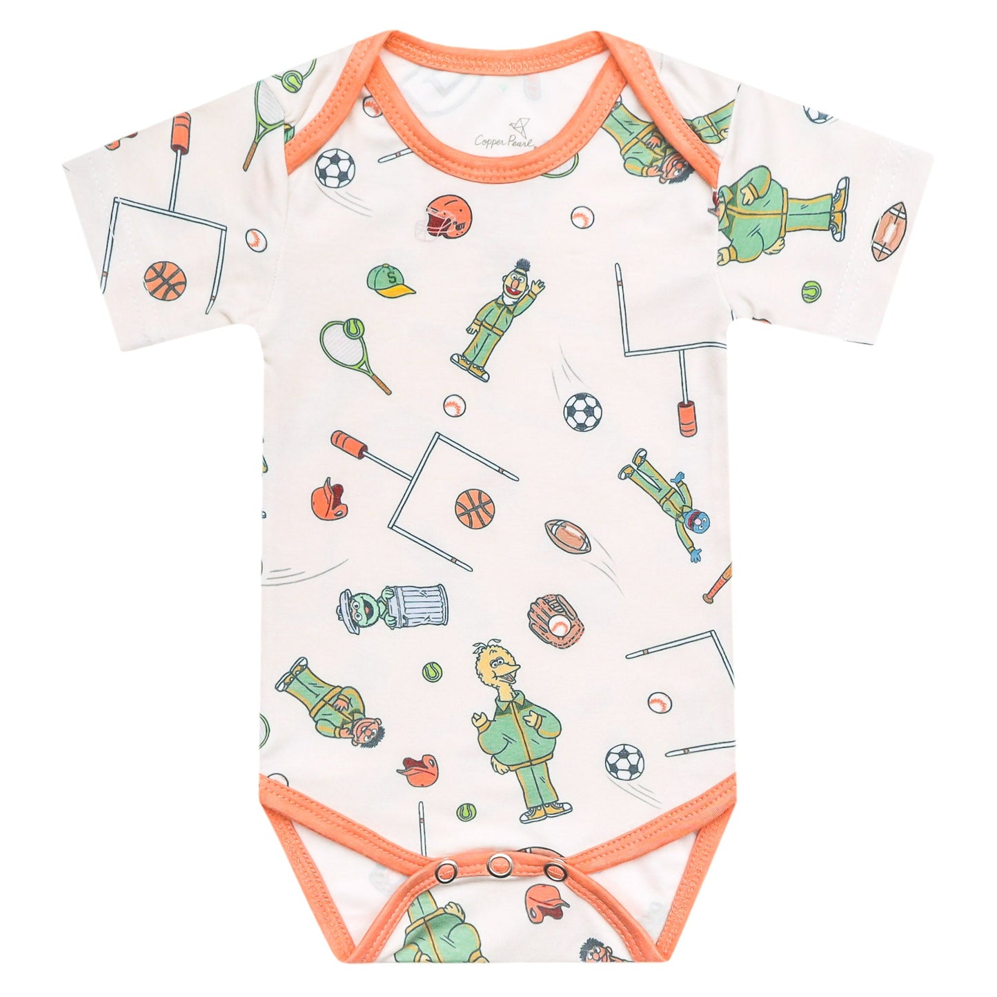 Short Sleeve Bodysuit - Sesame Street Varsity Friends