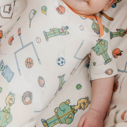 Short Sleeve Bodysuit - Sesame Street Varsity Friends