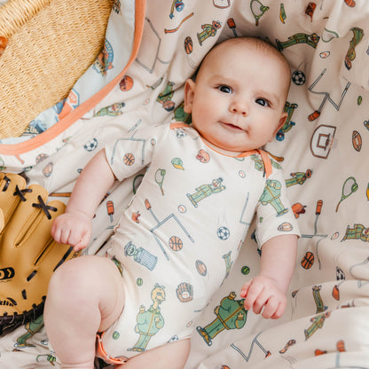 Short Sleeve Bodysuit - Sesame Street Varsity Friends