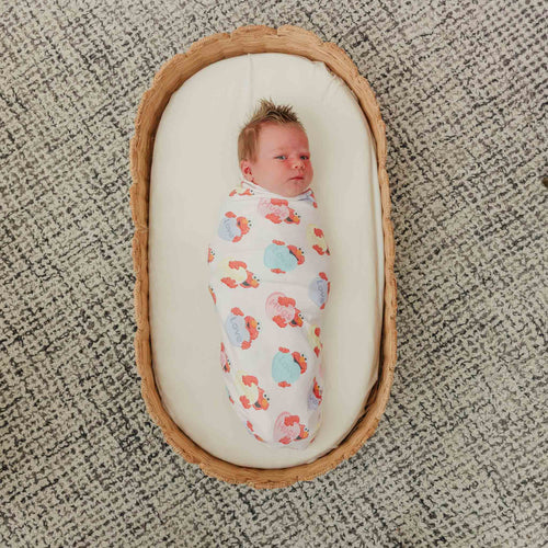 Knit Swaddle Blanket - Elmo Heart Candies