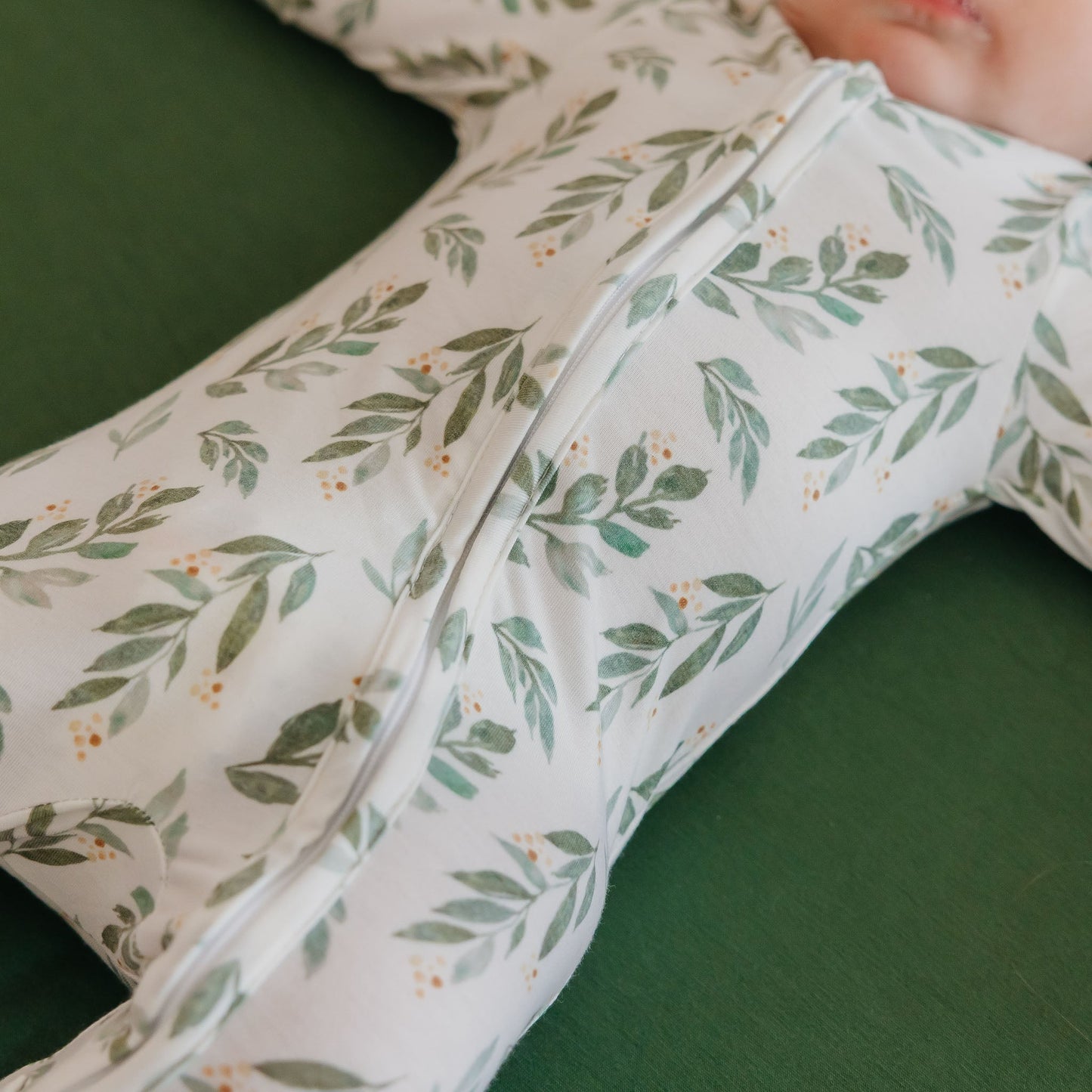 Zip-Up Footie Pajama - Fern