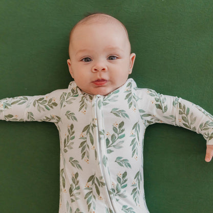 Zip-Up Footie Pajama - Fern