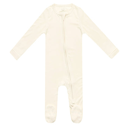 Zip-Up Footie Pajama - Cru