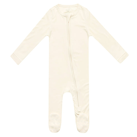 Zip-Up Footie Pajama - Cru