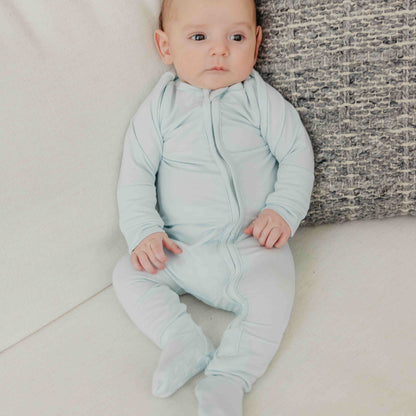 Zip-Up Footie Pajama - Air