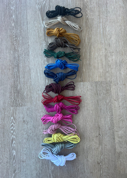 Bootlaces 240 cm Waxed Cotton Light Pink