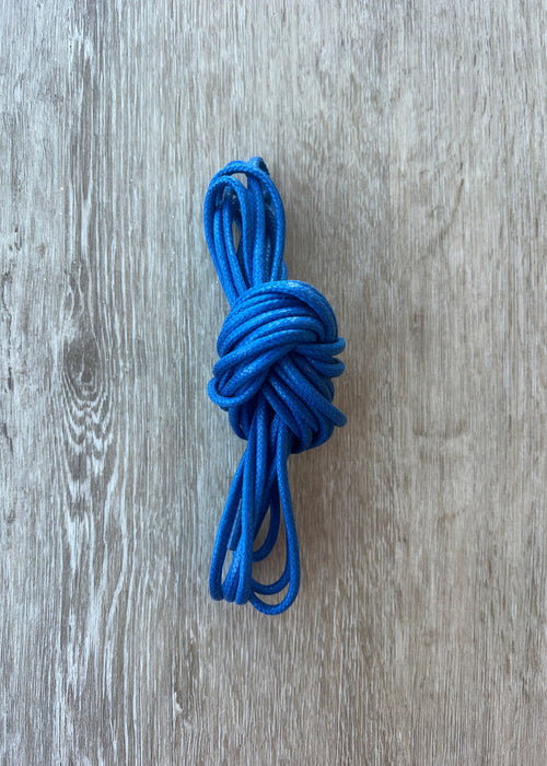 Bootlaces 240 cm Waxed Cotton Royal Blue