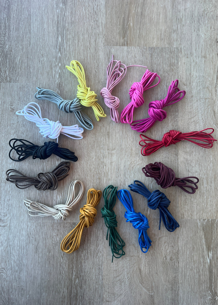 Bootlaces 240 cm Waxed Cotton Royal Blue