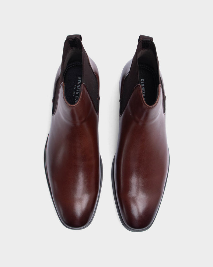 Botas de cuero para hombre the vibe chelsea camel