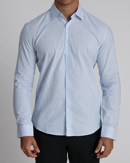 Camisa casual manga larga para hombre