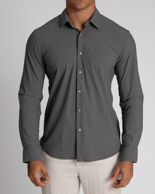 Camisa casual manga larga para hombre