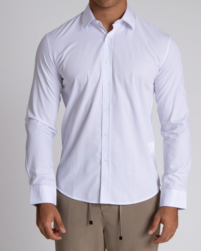 Camisa casual manga larga para hombre