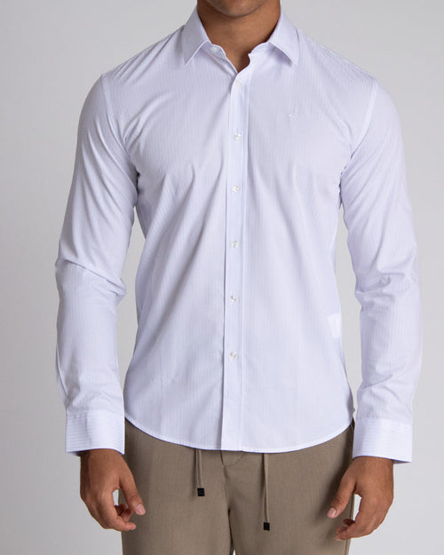 Camisa casual manga larga para hombre