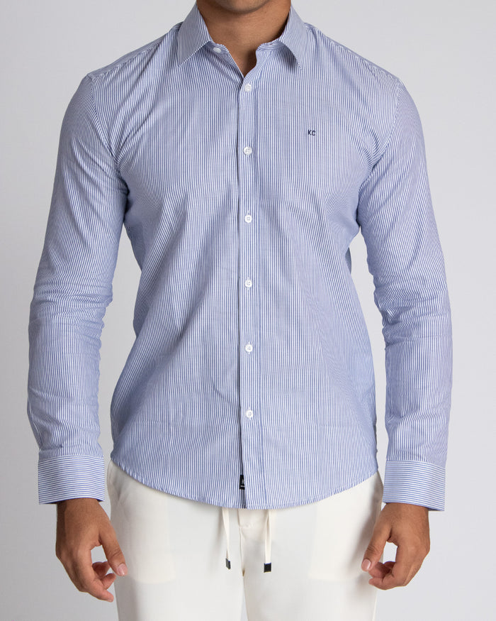 Camisa casual manga larga para hombre