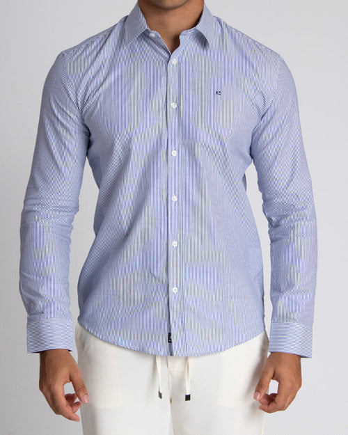Camisa casual manga larga para hombre