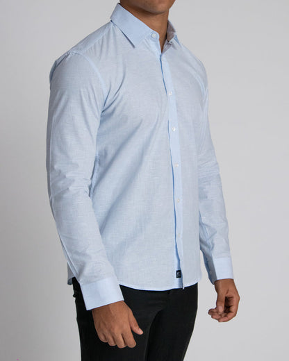 Camisa casual manga larga para hombre