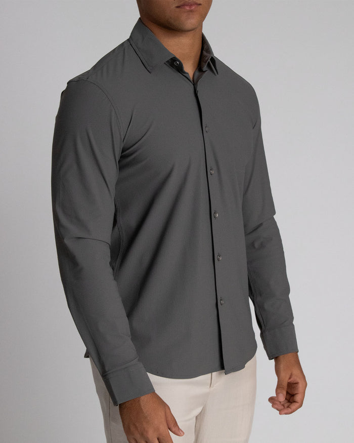 Camisa casual manga larga para hombre