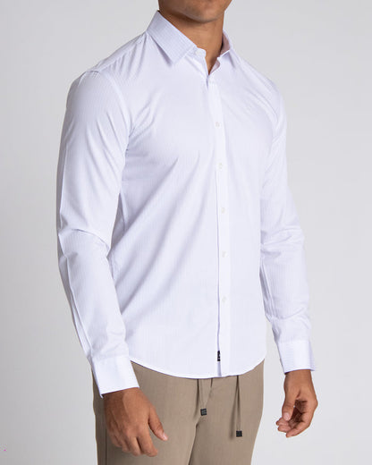Camisa casual manga larga para hombre