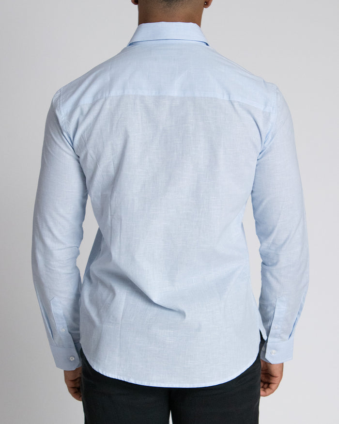 Camisa casual manga larga para hombre