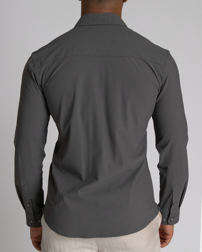 Camisa casual manga larga para hombre